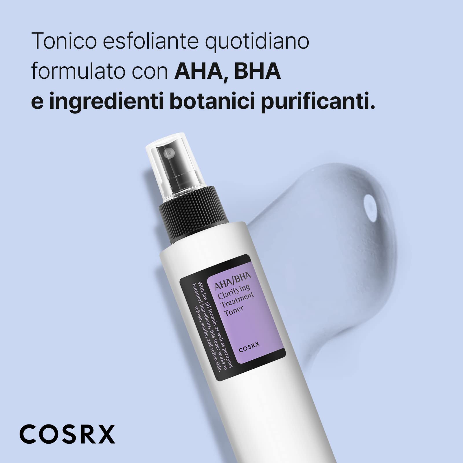 COSRX white willow extract highlights nutrient-rich soothing formula.