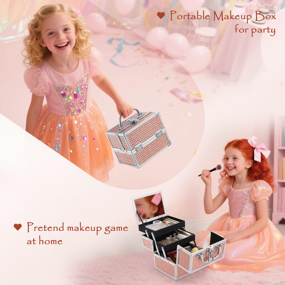 Costravio makeup box makes a charming gift for budding artists and makeup lovers.