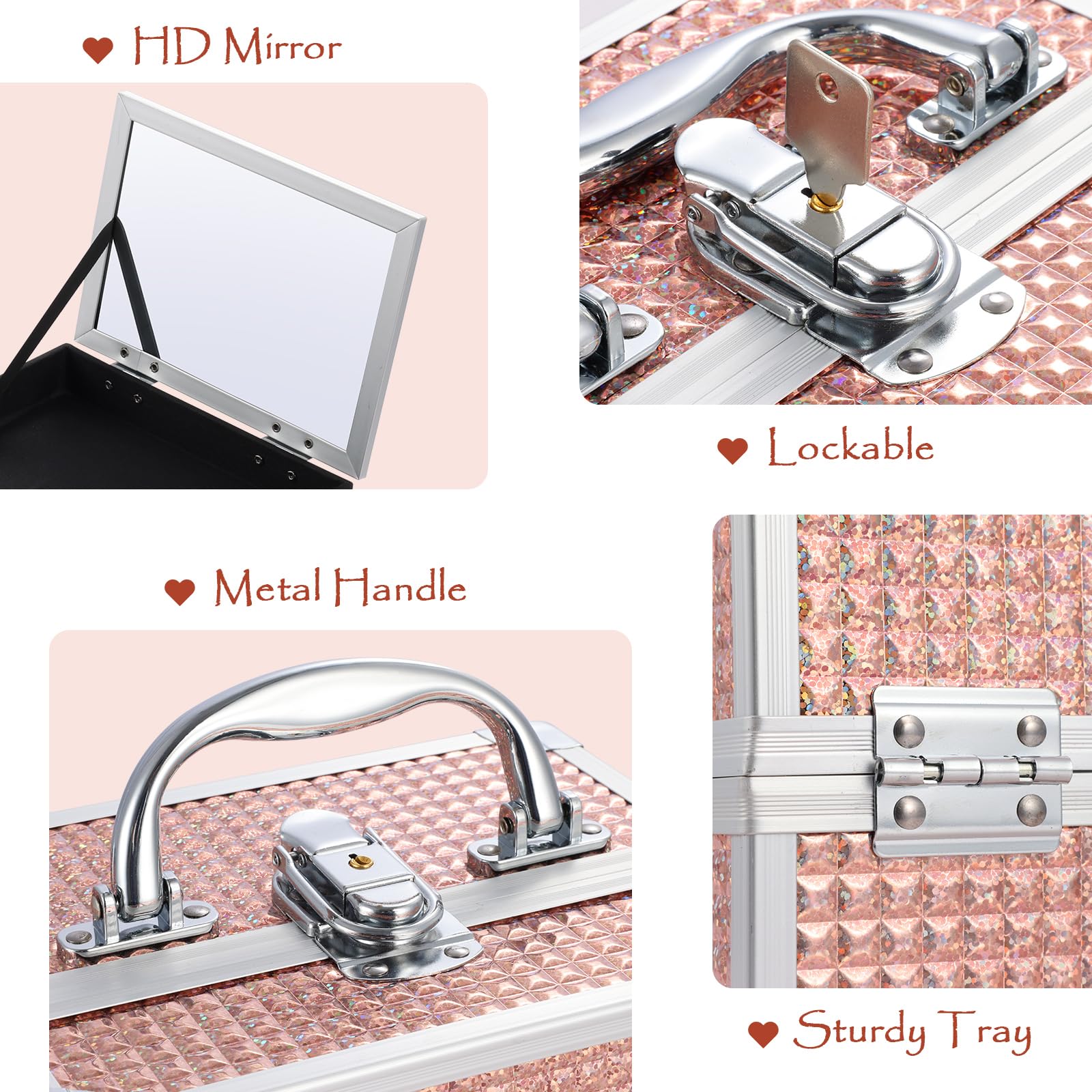 Costravio lock and key safeguard treasured items during sleepovers and trips.