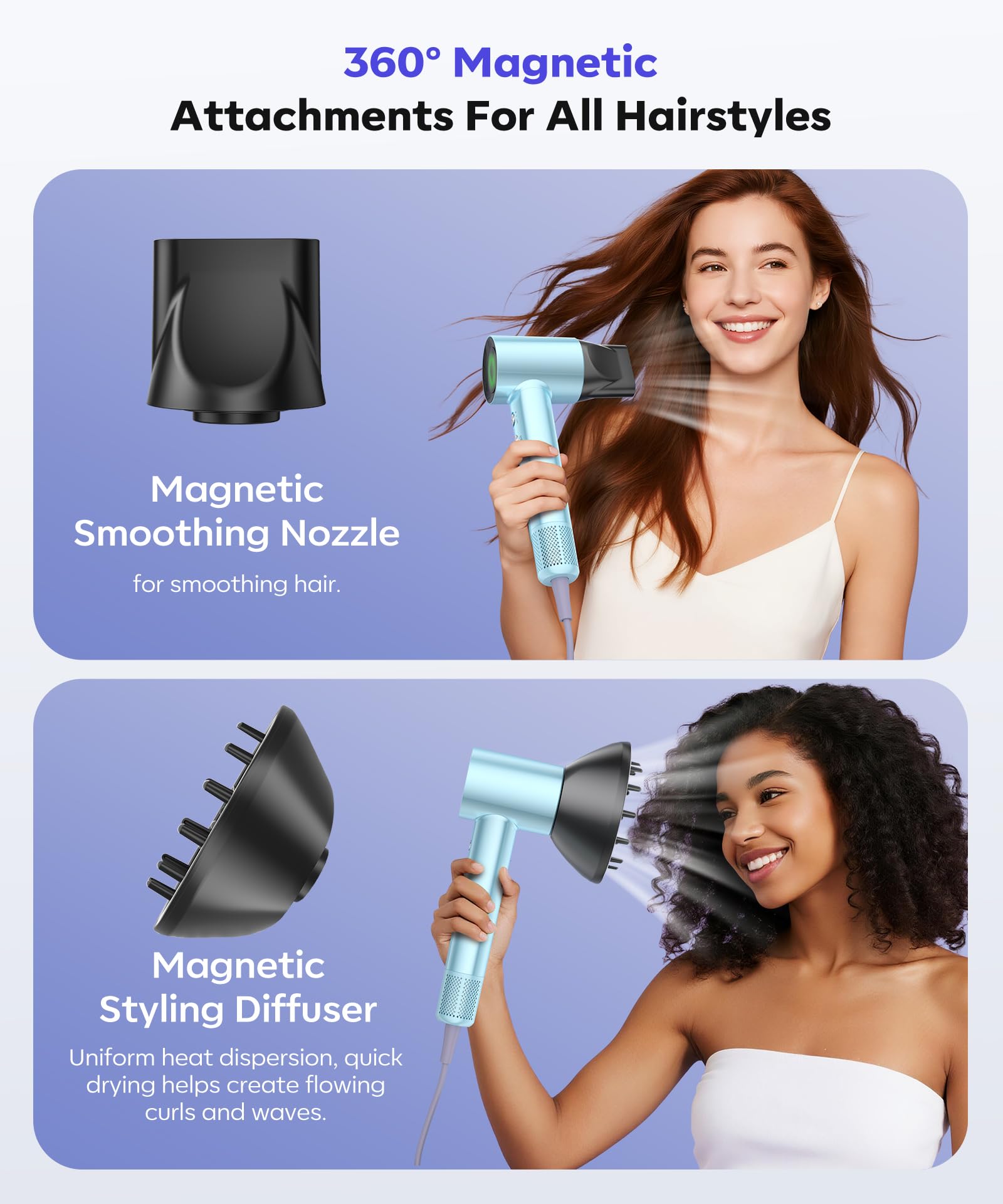 Cosy Companions hair dryer ergonomic design minimizes arm strain