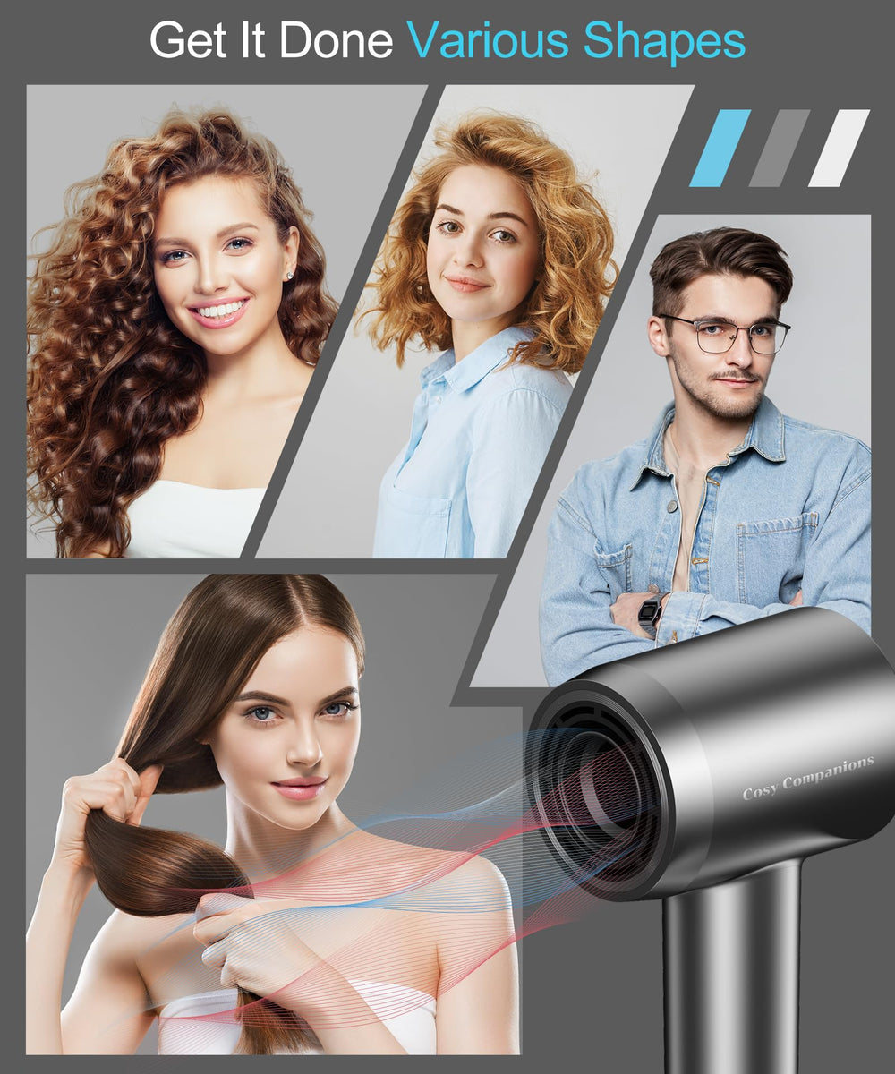 Cosy Companions compact, travel-friendly hair dryer for on-the-go use