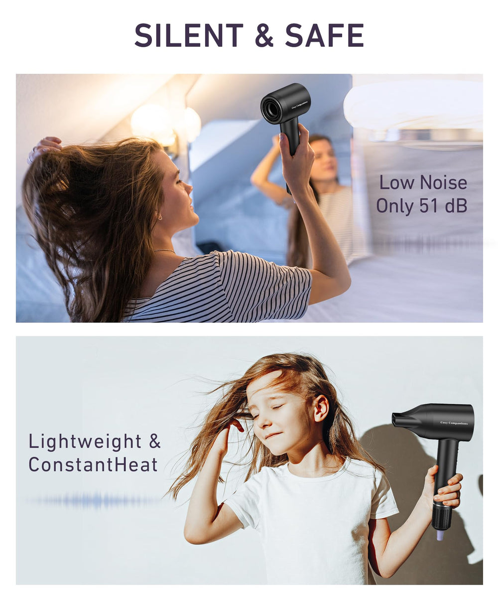 Cosy Companions hair dryer compact for travel and on-the-go routines.