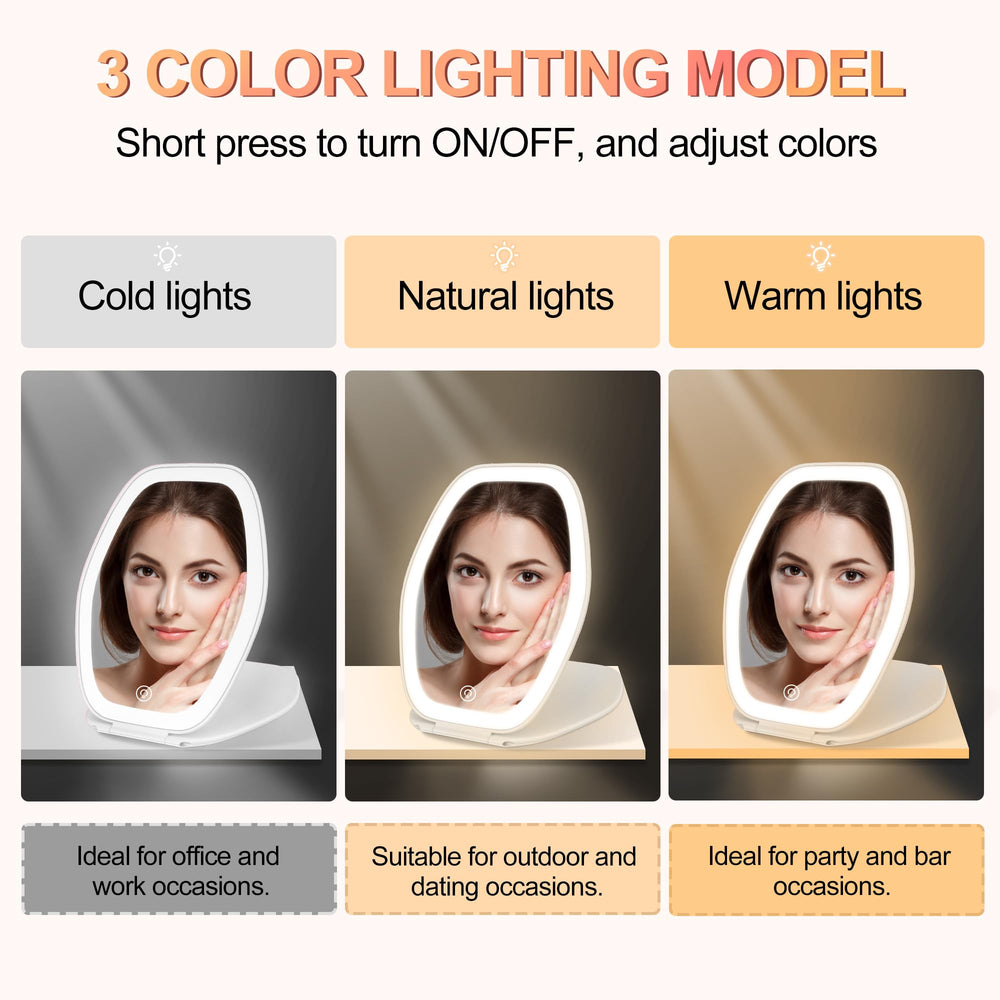 COSYGLOW mirror displays 3-color light modes for flexible lighting
