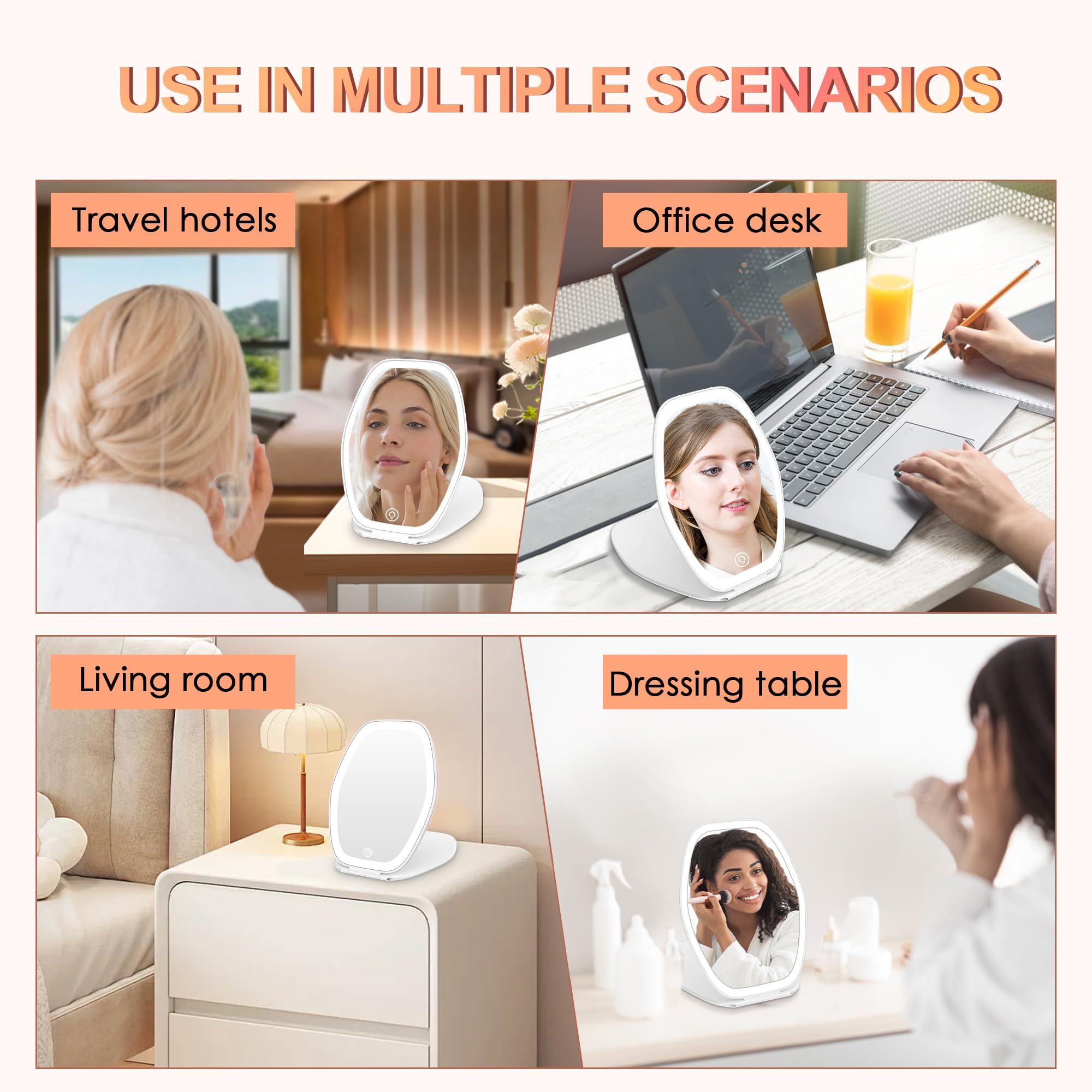 COSYGLOW gift-ready makeup mirror suitable for holidays and birthdays