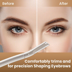 COSYLIFE Eyebrow Razor blades refills visuals highlight long-lasting replacement for consistent results
