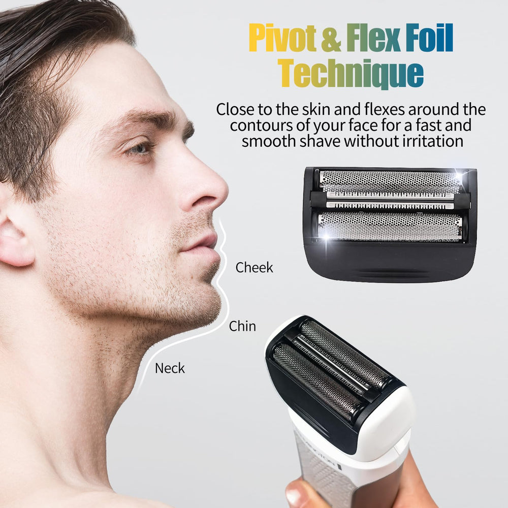 COSYONALL close-cut foil in action delivers skin-friendly shaving results.