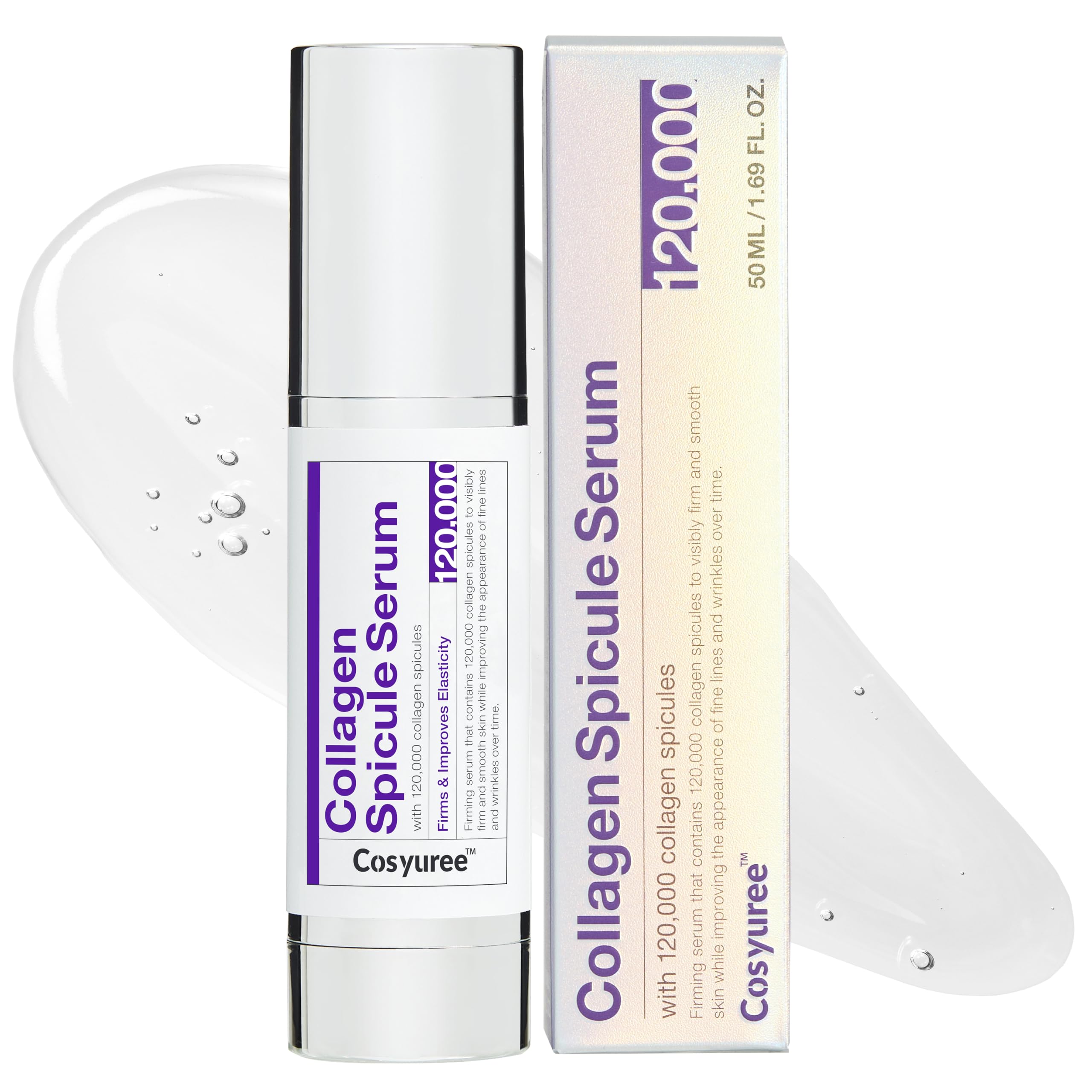 Cosyuree Collagen Spicule Serum bottle close-up for deep hydration