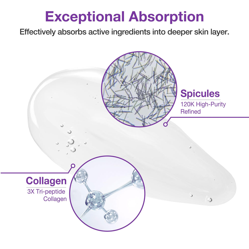 Cosyuree Collagen Spicule Serum gel texture showing moisture boost