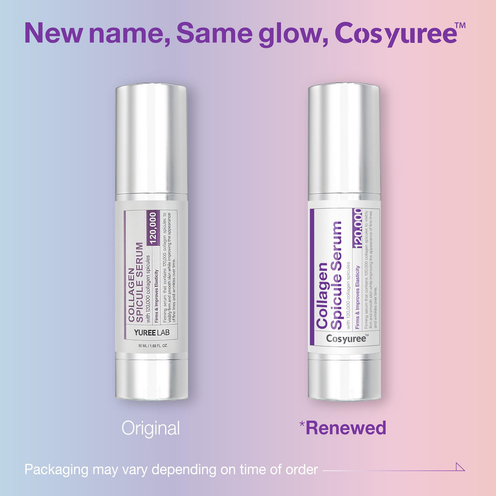 Cosyuree Collagen Spicule Serum portrait with glass-skin glow effect