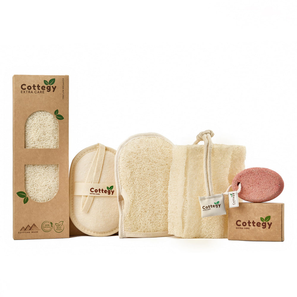 Cottegy loofah gift-pack premium packaging ideal for gifting occasions.