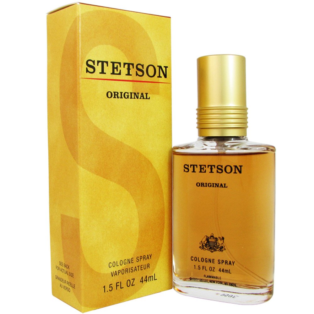 Coty Stetson for Men bottle pour, ideal for daily wear and confident daytime events