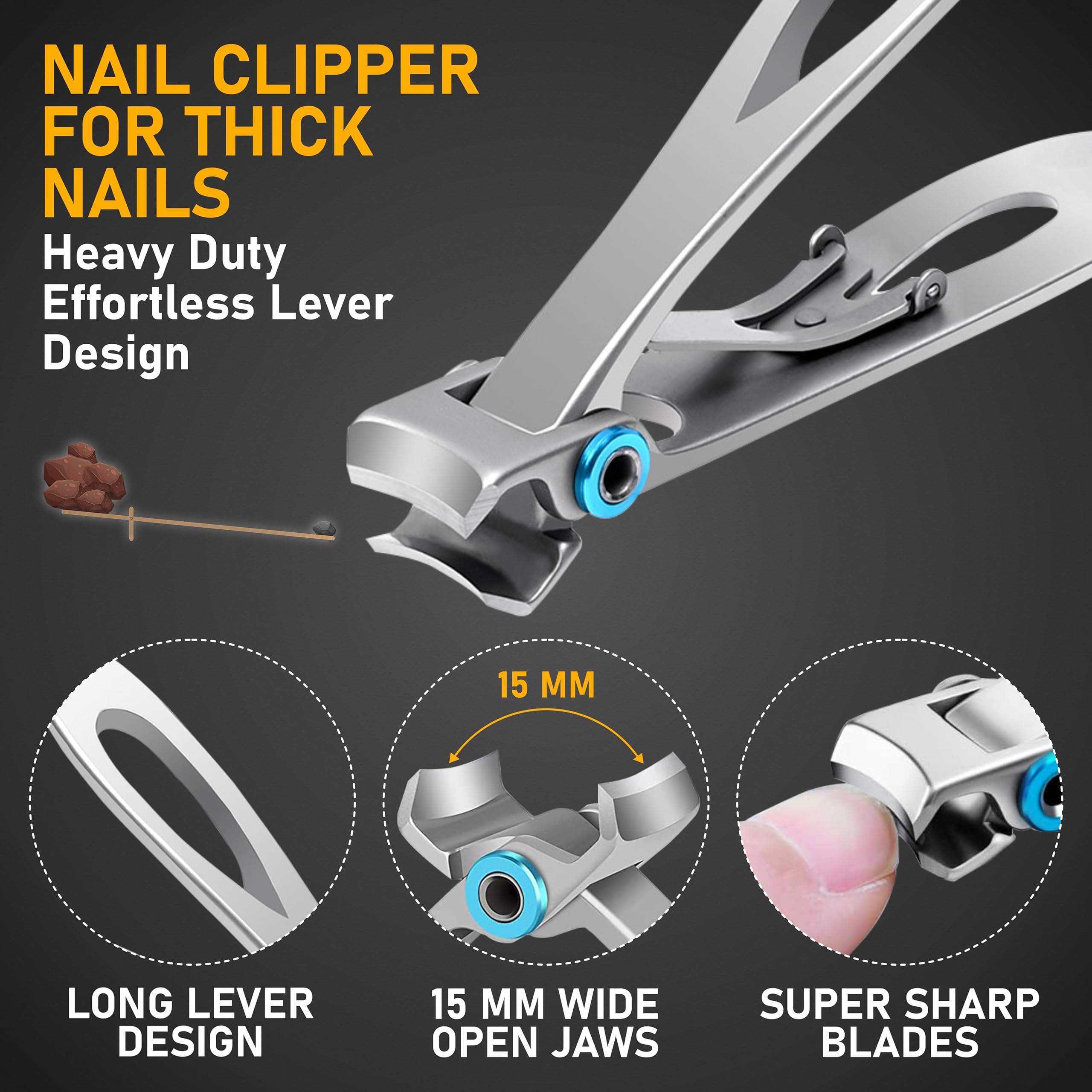 COVE ESCAPE high-value nail file for smoothing edges after trimming.