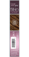 Cover Your Gray Fill In Powder dark brown pack-2 brush-applicator shows precise application.