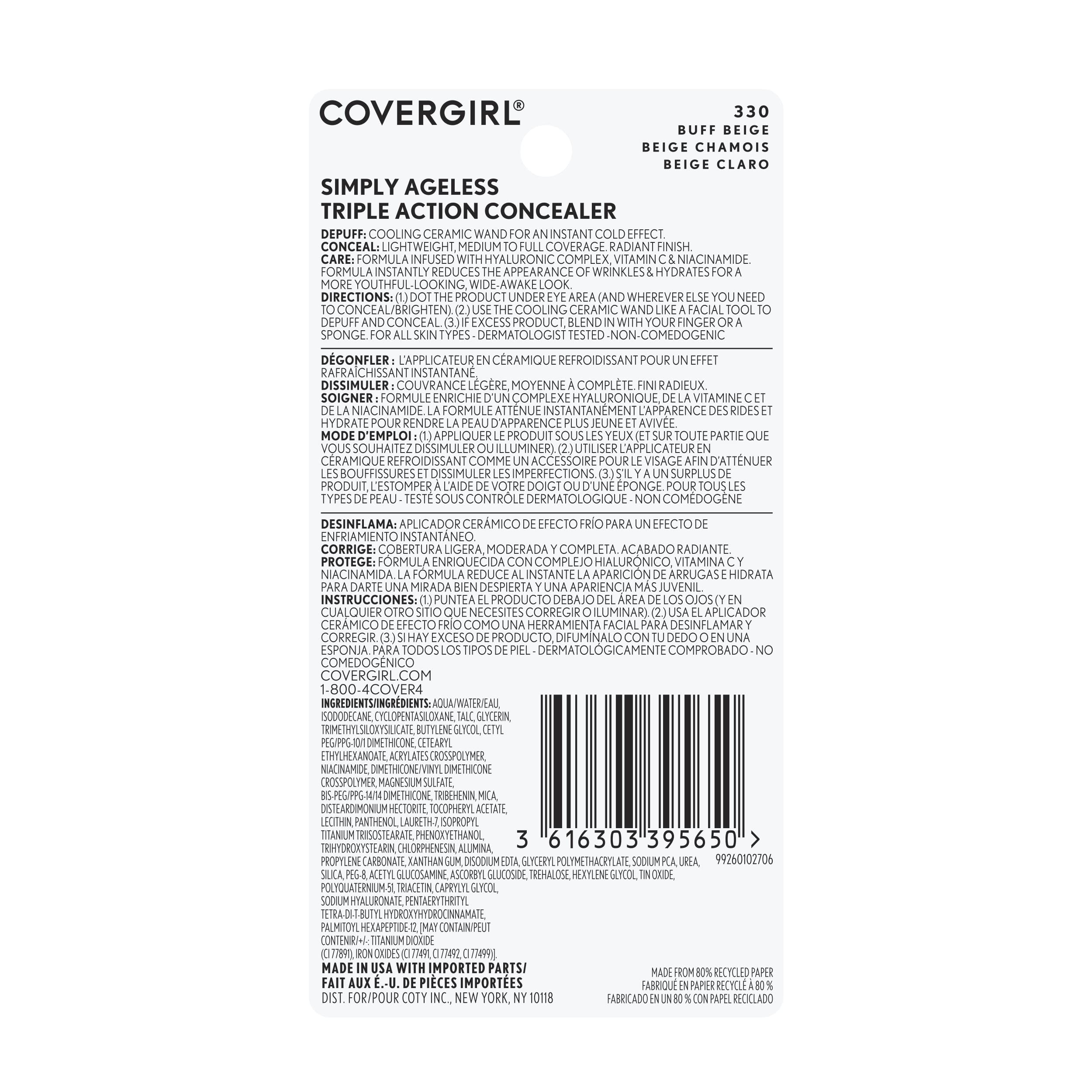 CoverGirl: aplicación suave para la zona bajo ojos