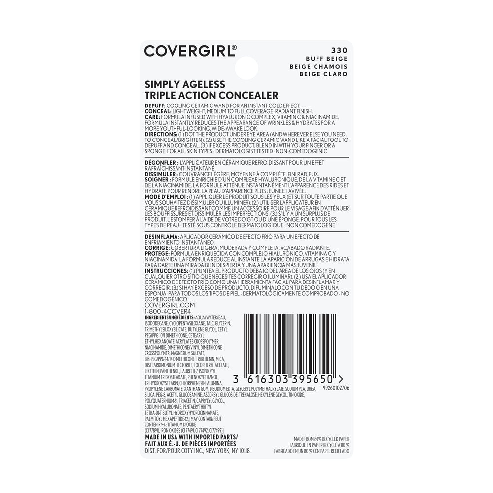 CoverGirl: aplicación suave para la zona bajo ojos