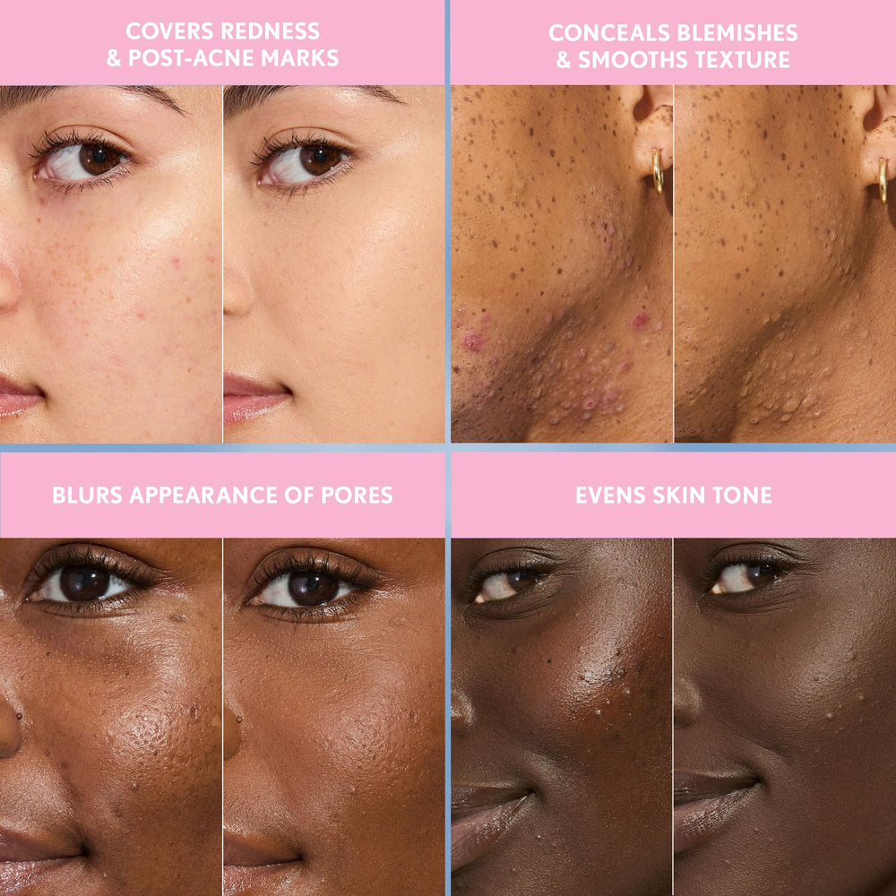 CoverGirl Clean Fresh Blurring Skin Tint soft-matte finish conveys shine control throughout the day.