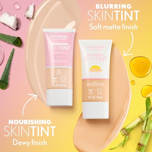 CoverGirl Clean Fresh Blurring Skin Tint shade 420 swatch matches light-to-medium tones.