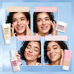 CoverGirl Clean Fresh cactus water application demonstrates instantly hydrated, refreshed look