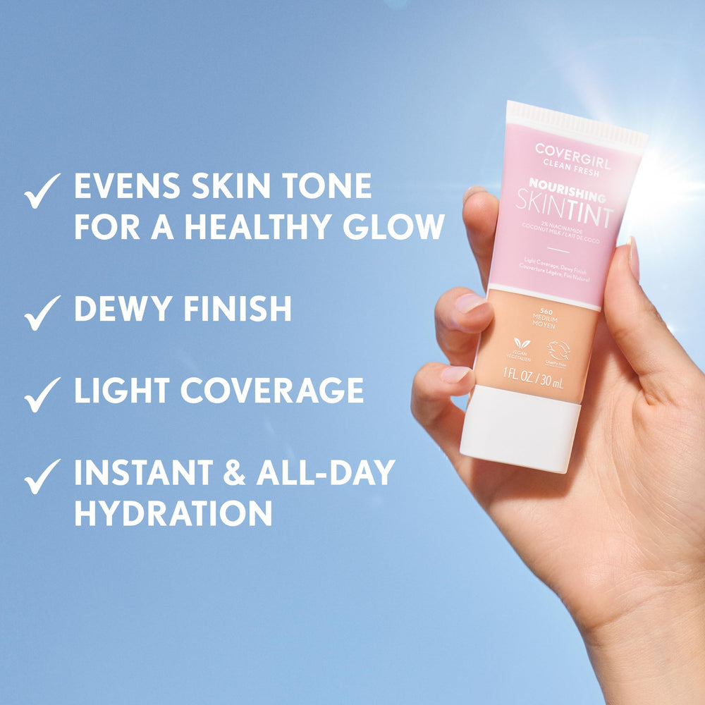 COVERGIRL Clean Fresh Skin Tint dewy glow in daylight