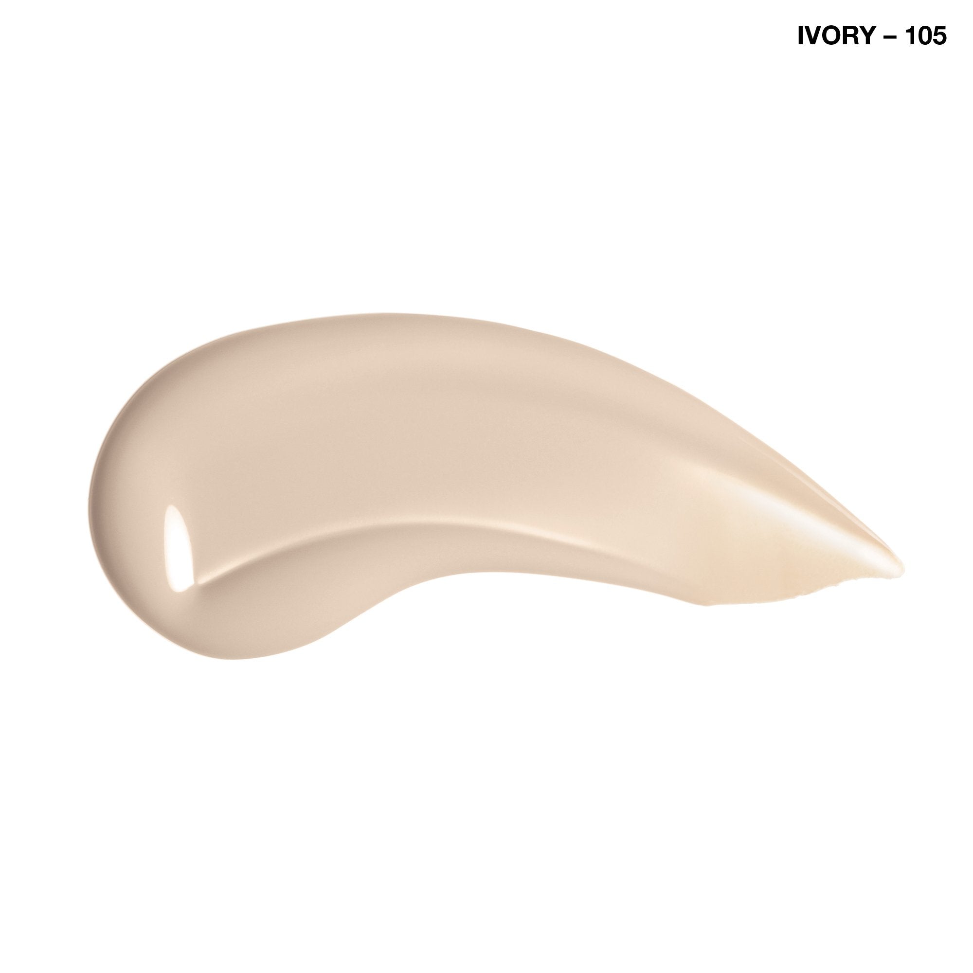 COVERGIRL Clean Makeup Foundation Ivory 105 packaging close-up highlighting breathable, water-based formula.