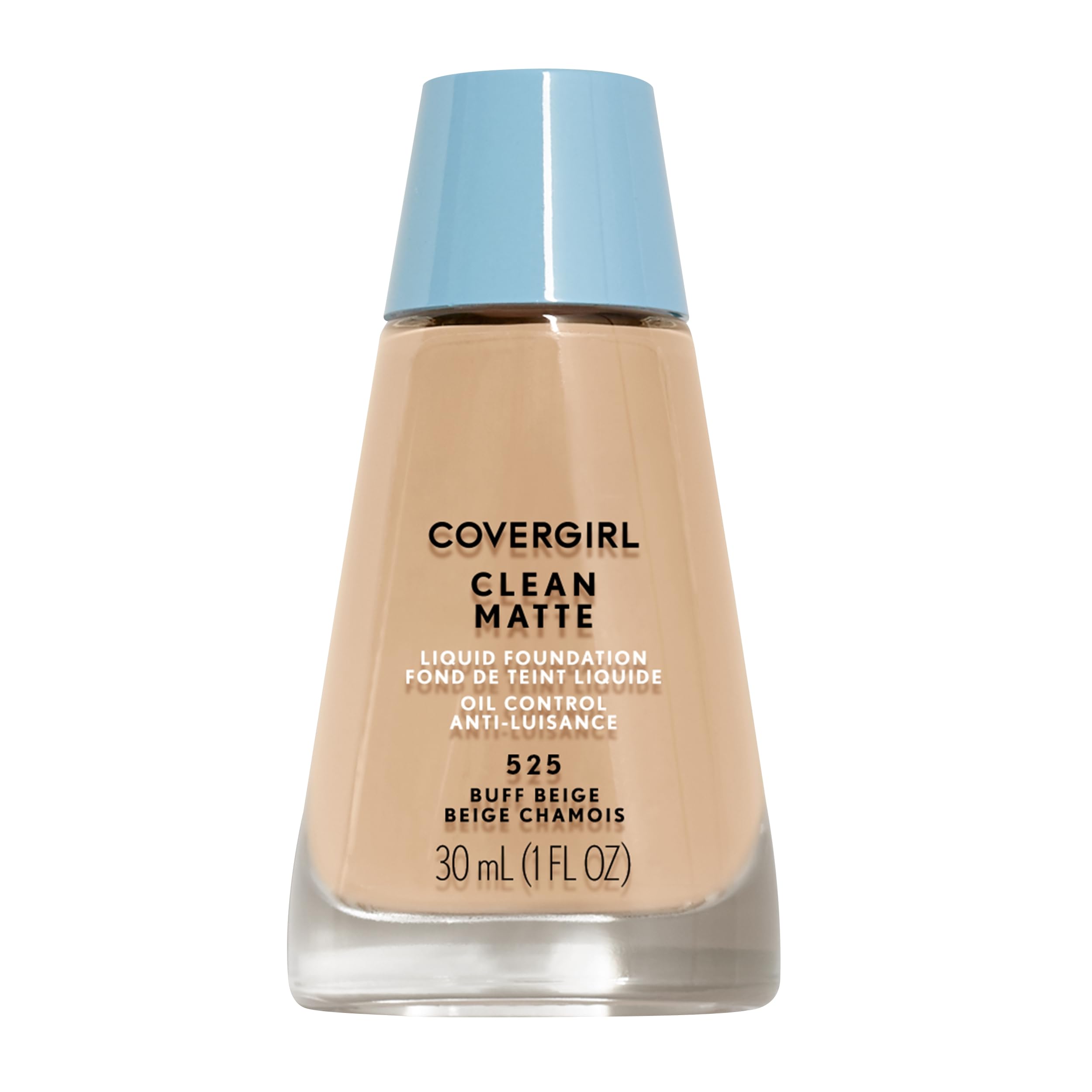 COVERGIRL Clean Matte foundation bottle with pump for oil control