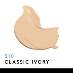 COVERGIRL Clean Matte Liquid Foundation Classic Ivory swatch shows even-toned coverage.