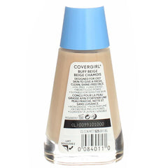 CoverGirl Clean Oil Control Liquid Makeup brush-application demonstrates seamless blending