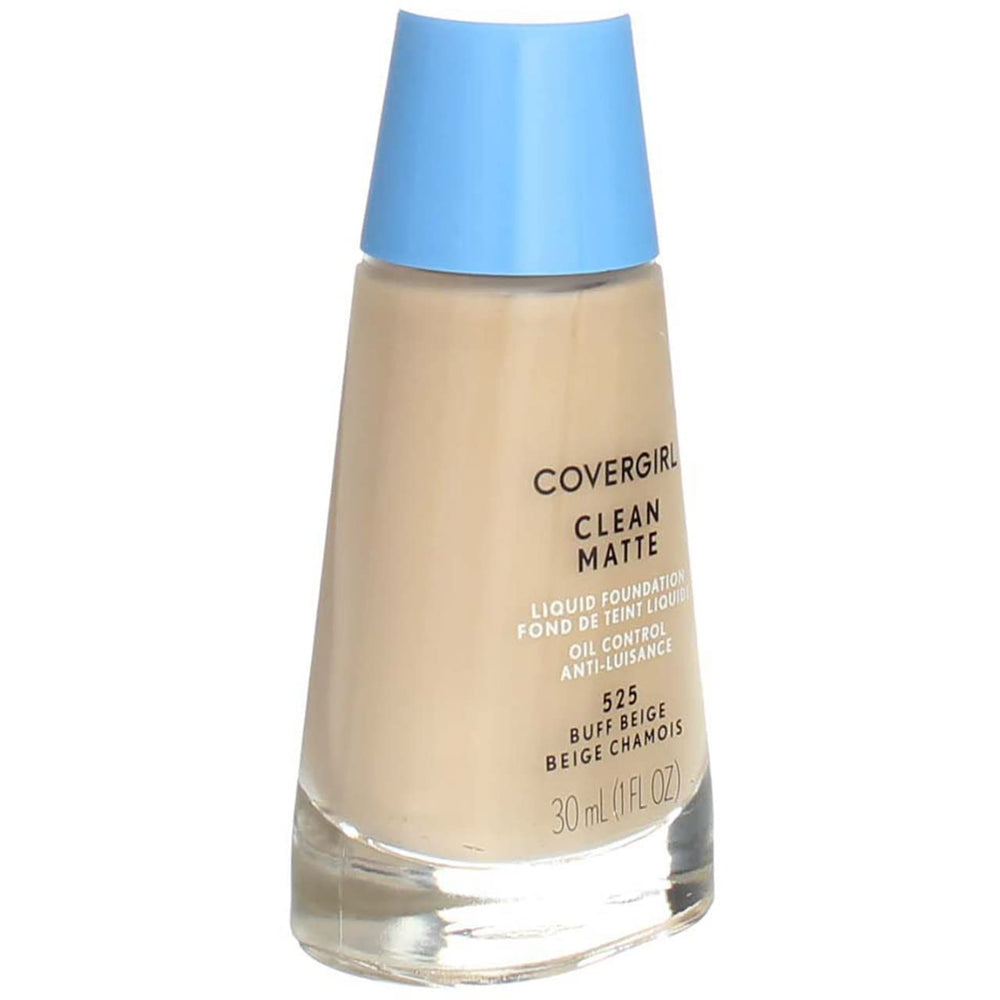 CoverGirl Clean Oil Control Liquid Makeup swatches Buff Beige 525 for true shade matching
