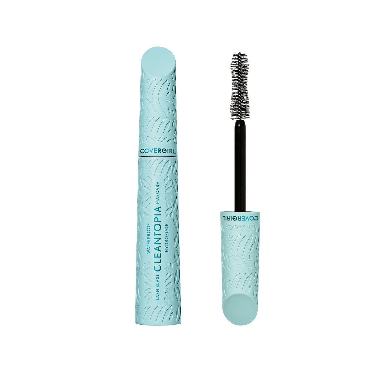 CoverGirl Lash Blast Cleantopia packaging showcases vegan waterproof formula for all-day confidence.
