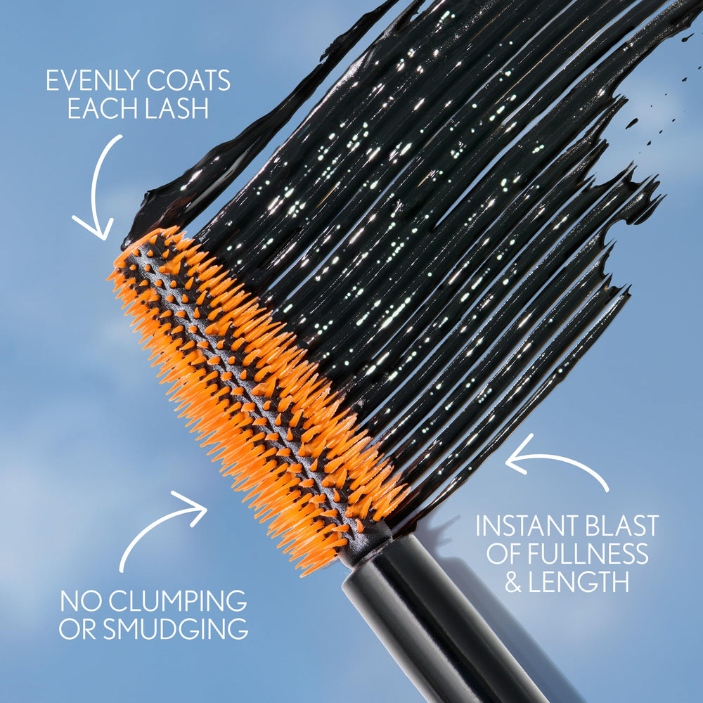CoverGirl Lash Blast Volume Mascara full lash look on lifted eyes