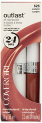 CoverGirl Outlast lipcolor Canyon 626 packaging shot highlighting shade longevity