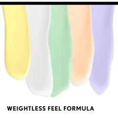 CoverGirl primer swatch on arm demonstrates tone correction and smooth texture