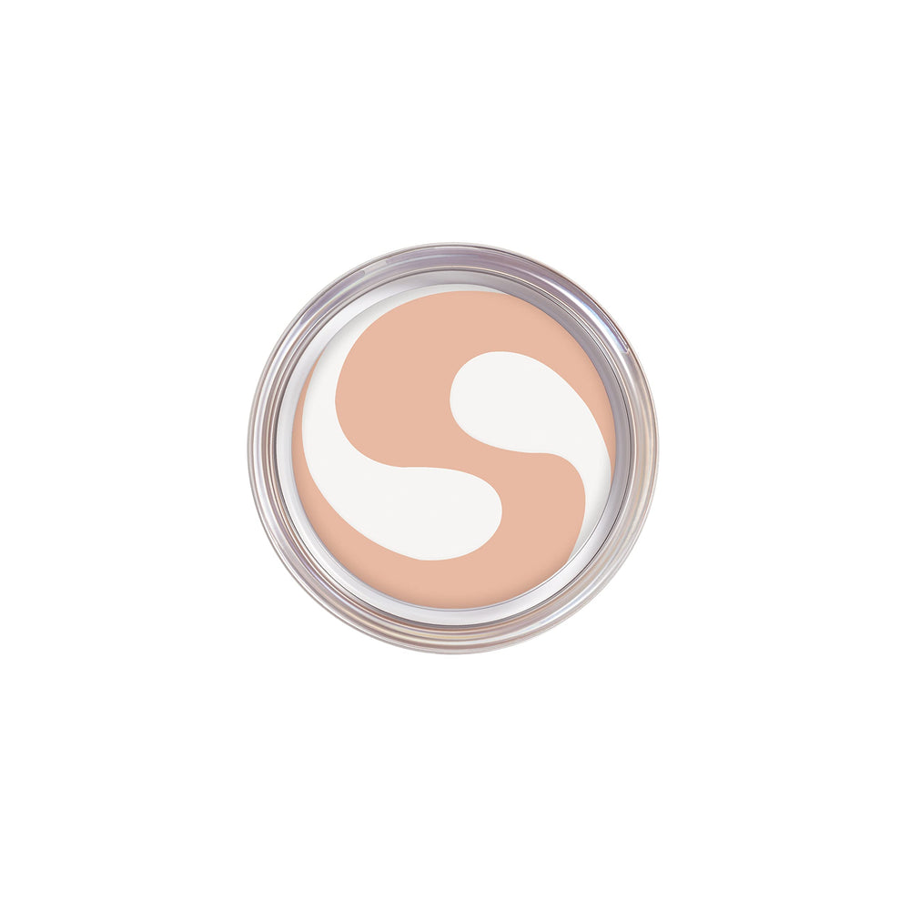 CoverGirl Simply Ageless application swatch highlighting blendable formula for daily wear.