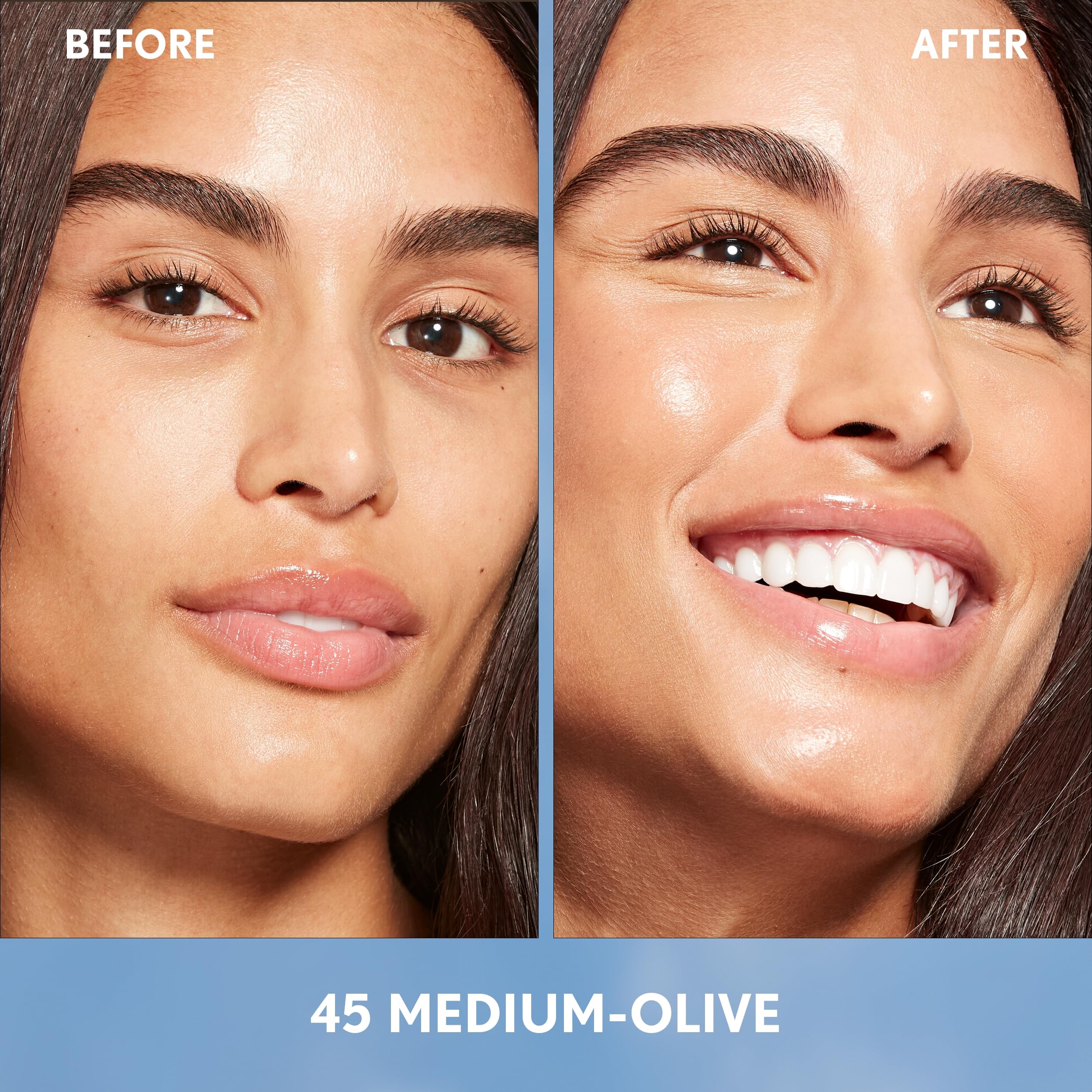 CoverGirl Simply Ageless closeup skin reveals radiant, plump-looking complexion