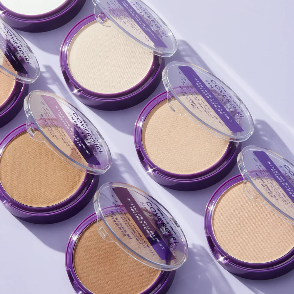 CoverGirl Simply Ageless compact open reveals powder texture.