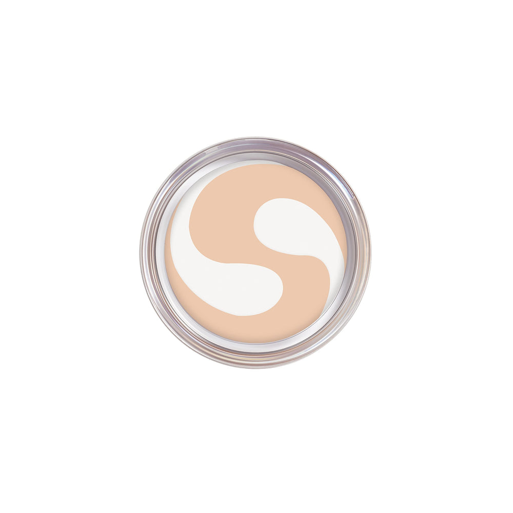 COVERGIRL Simply Ageless foundation swirl demonstrates creamy texture for seamless coverage.