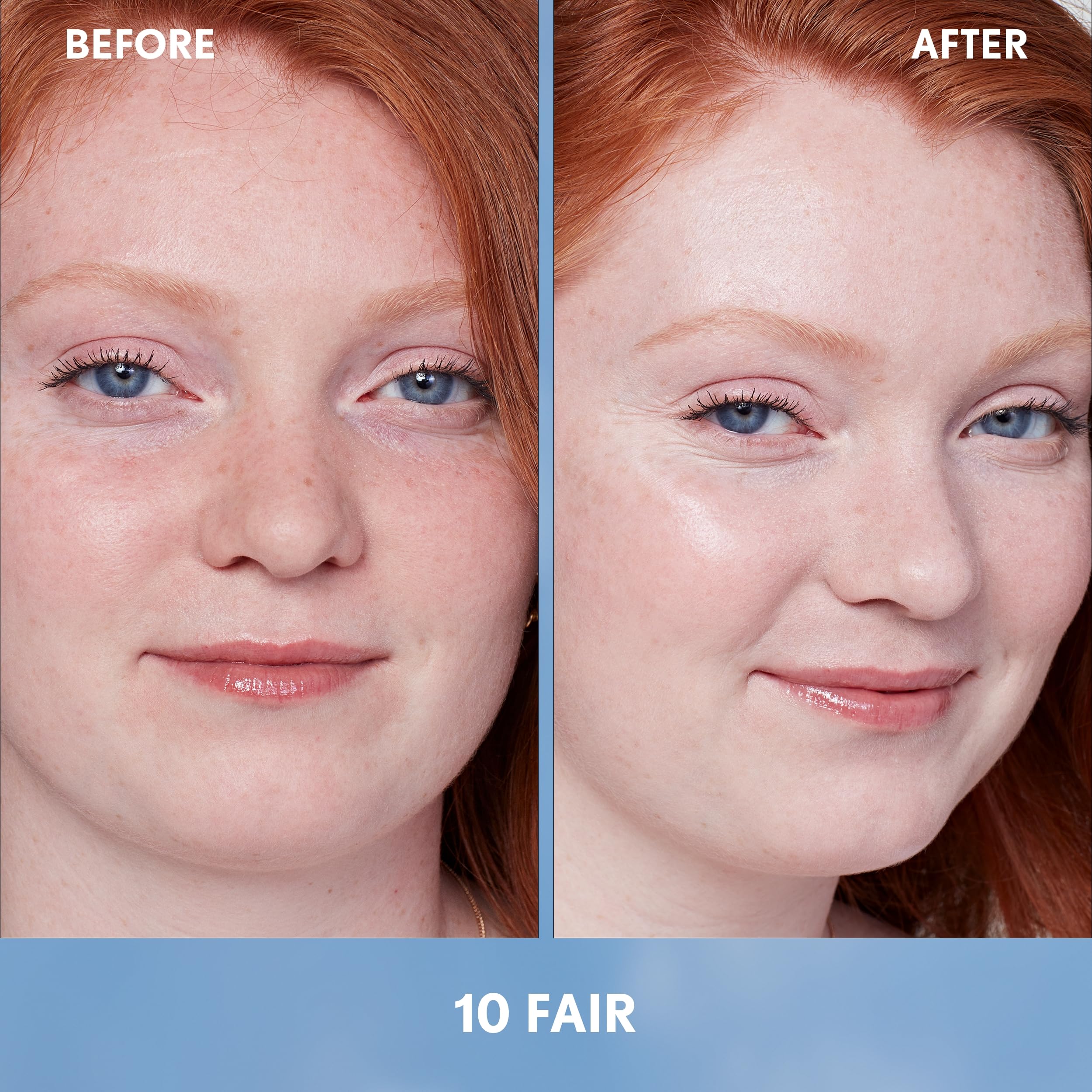 CoverGirl Simply Ageless sheer tint on skin reveals a refreshed, even complexion.
