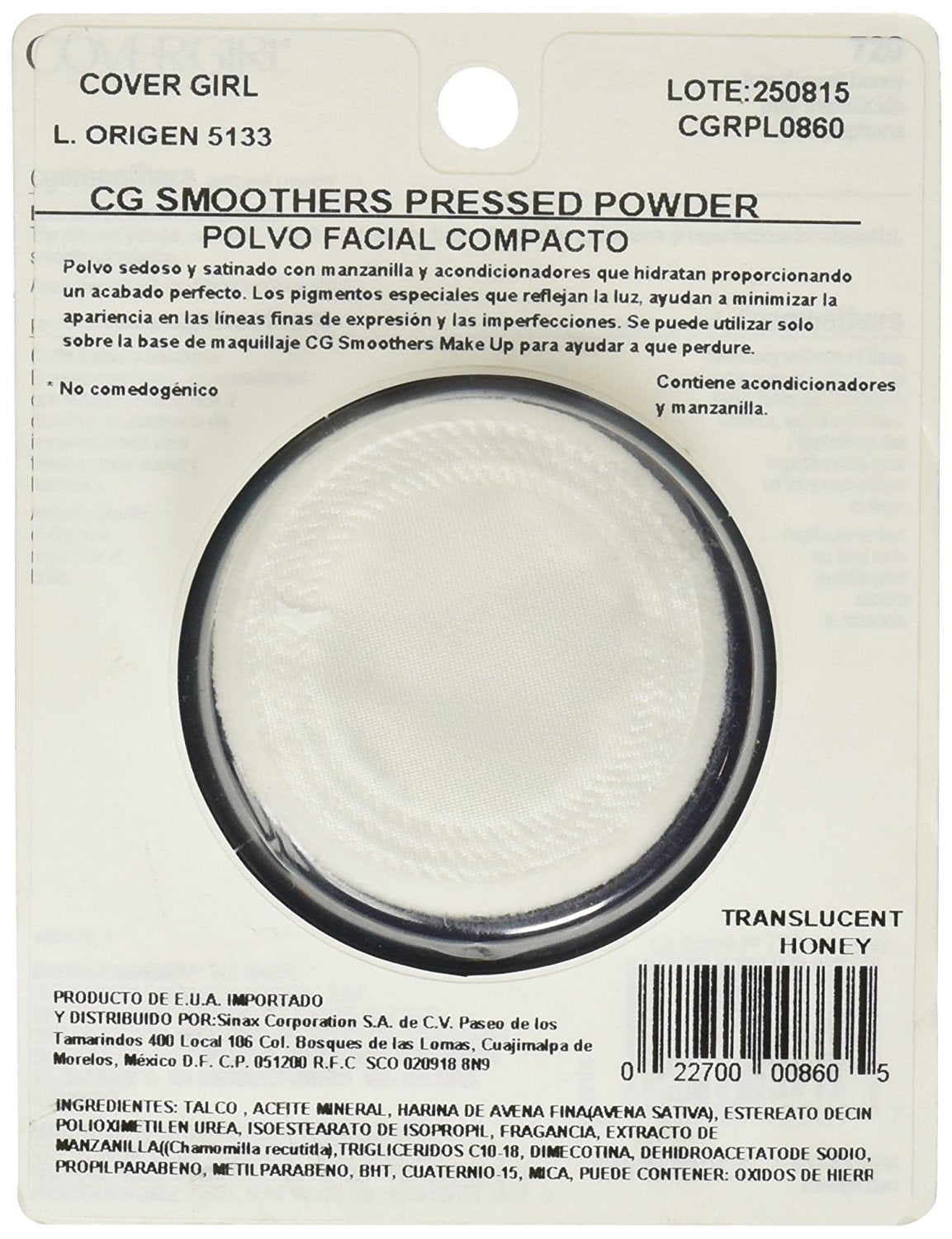 CoverGirl Translucent Honey powder being applied with a brush for buildable coverage.