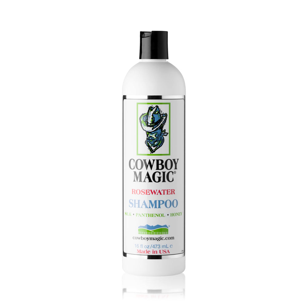 Cowboy Magic Conditioner bottle close-up demonstrates moisture restoration and softness.