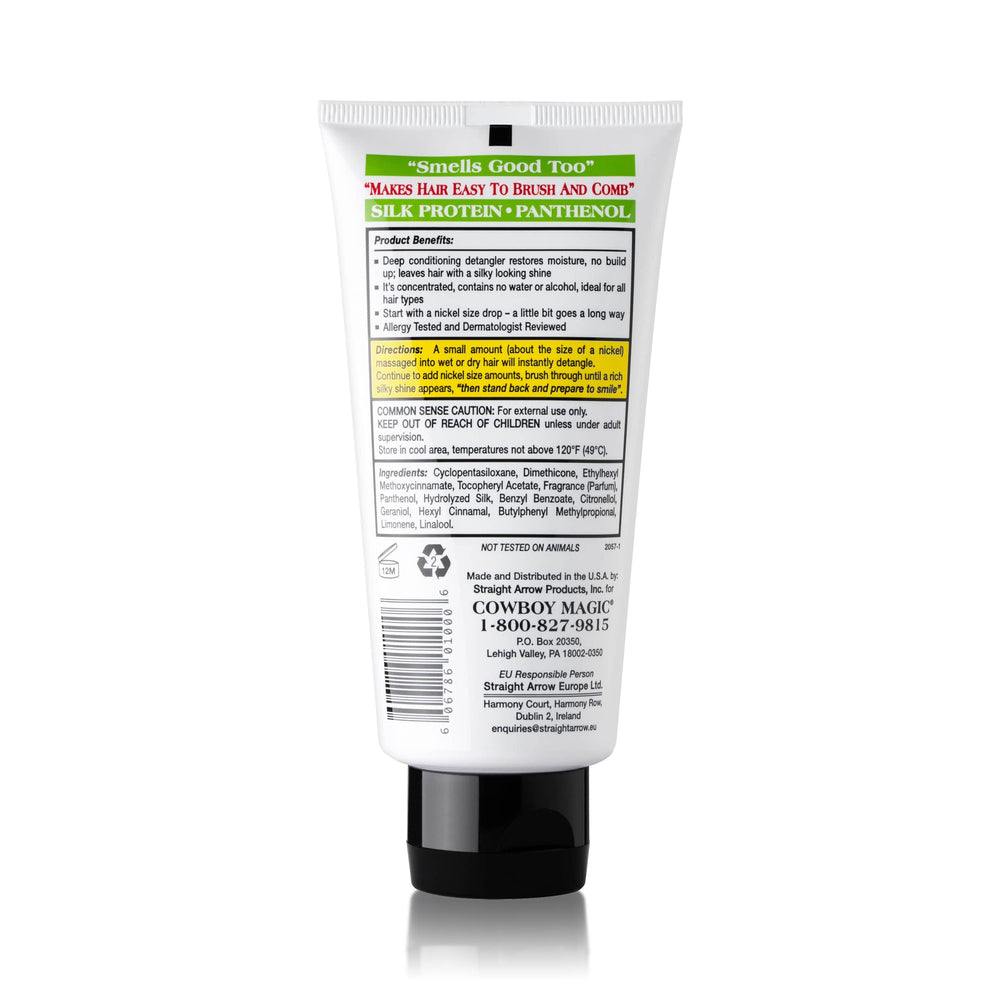 Cowboy Magic Detangler & Shine being applied to horse mane for tangle-free grooming