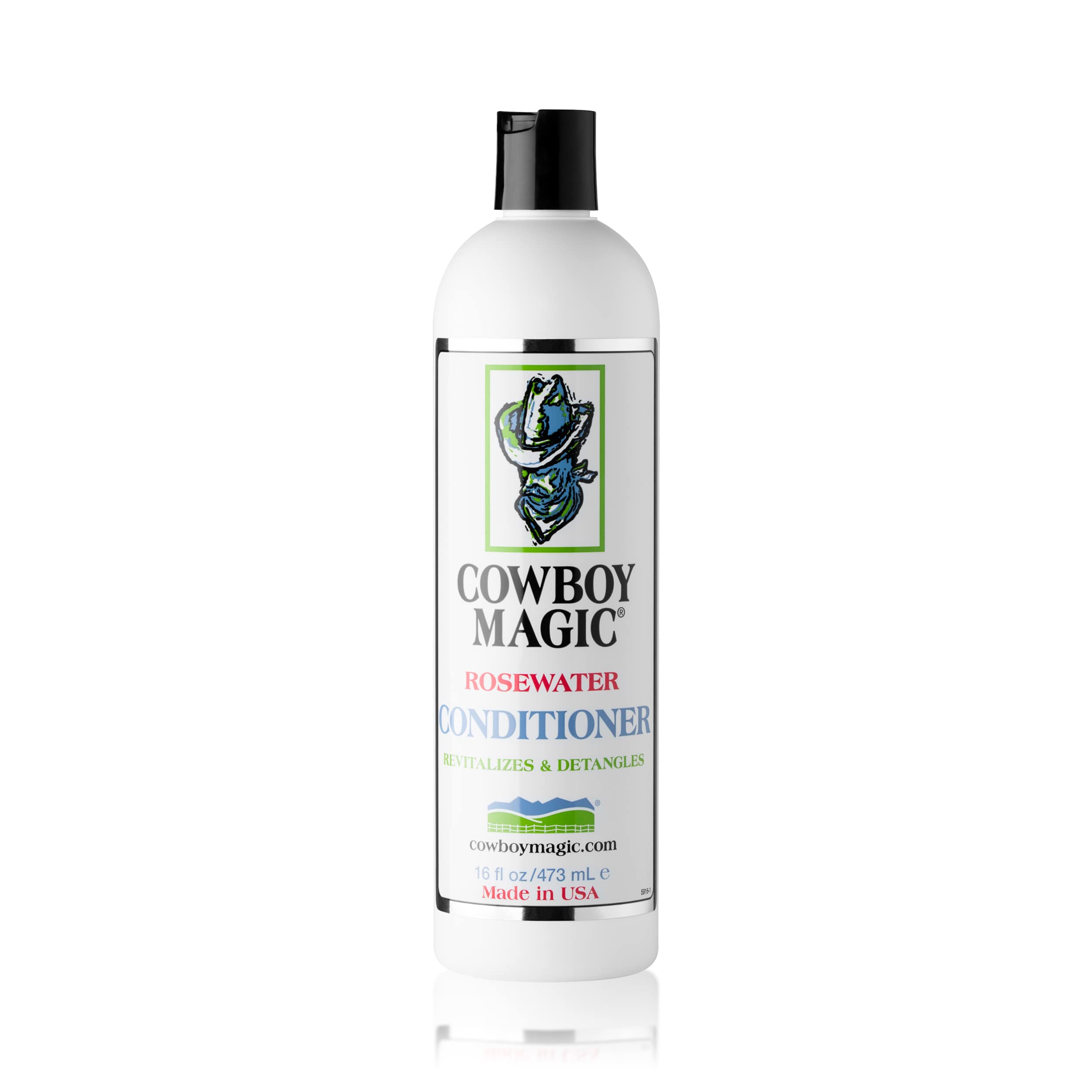 Cowboy Magic Shampoo poured over a wet coat delivering instant cleansing action.