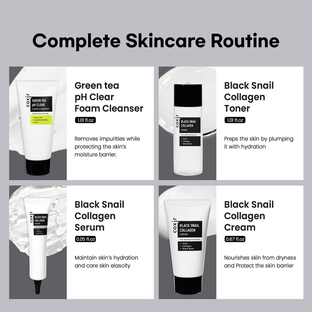 coxir Black Snail Holiday Gift Pack—festive presentation ideal for gifting.
