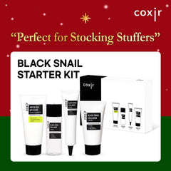 coxir Black Snail Toner bottle—balancing hydration to prep skin for serums.