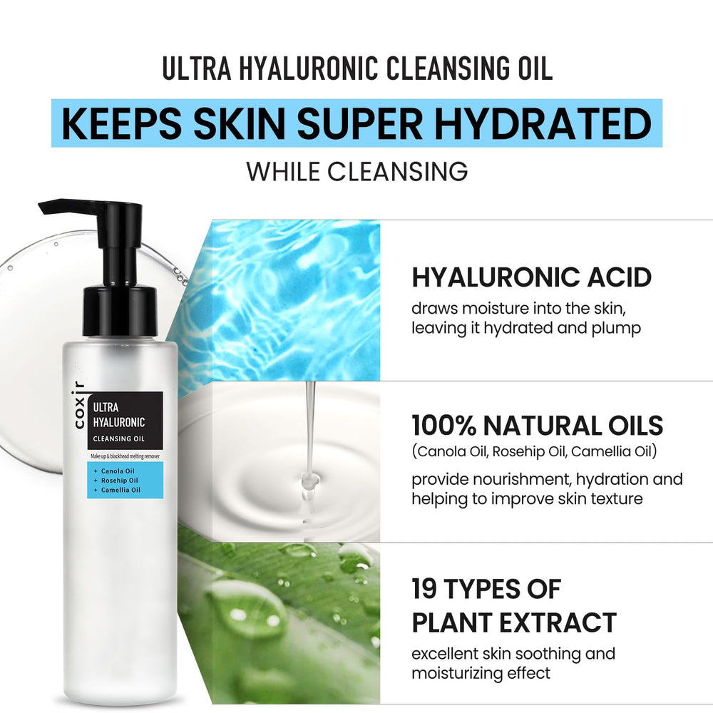 Coxir Ultra Hyaluronic Cleanser is dermatologist-tested for a gentle daily cleanse.