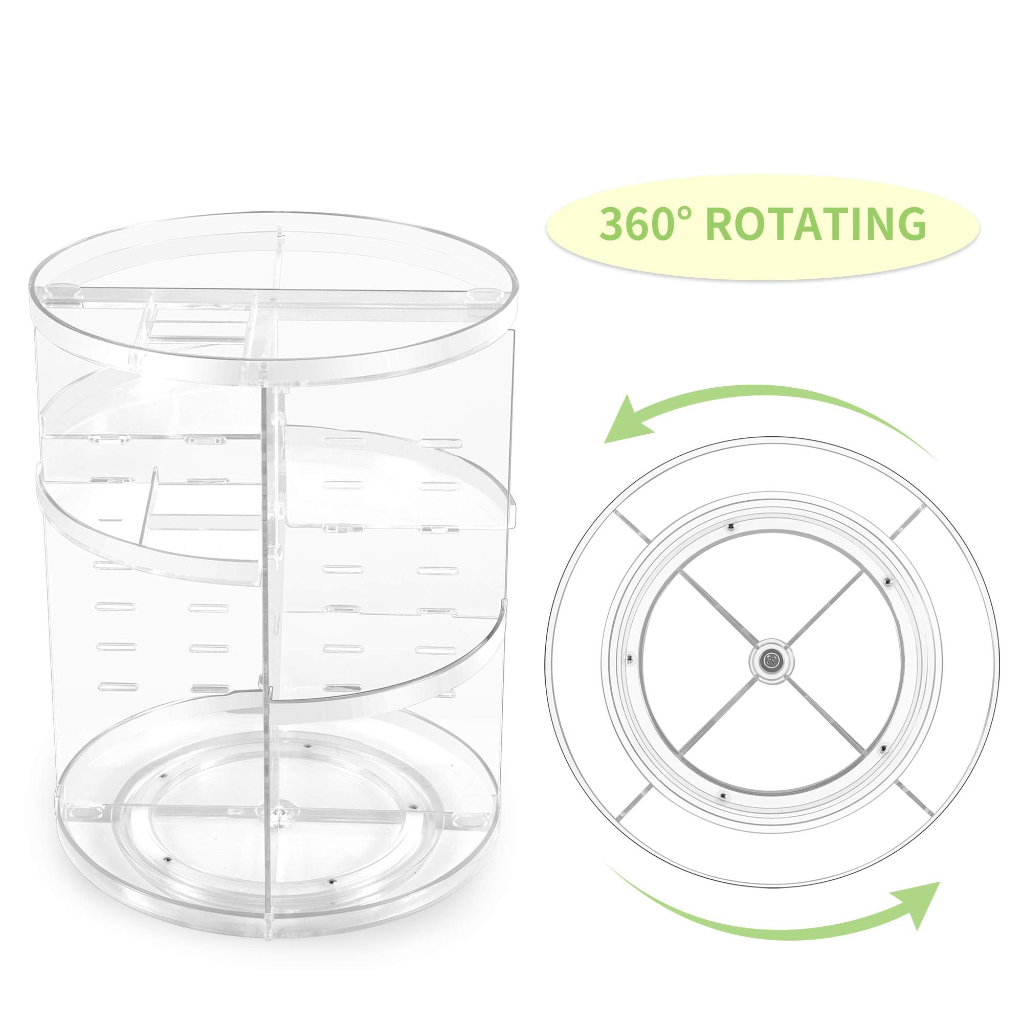 COYAHO compact vanity storage keeps countertops tidy and accessible.