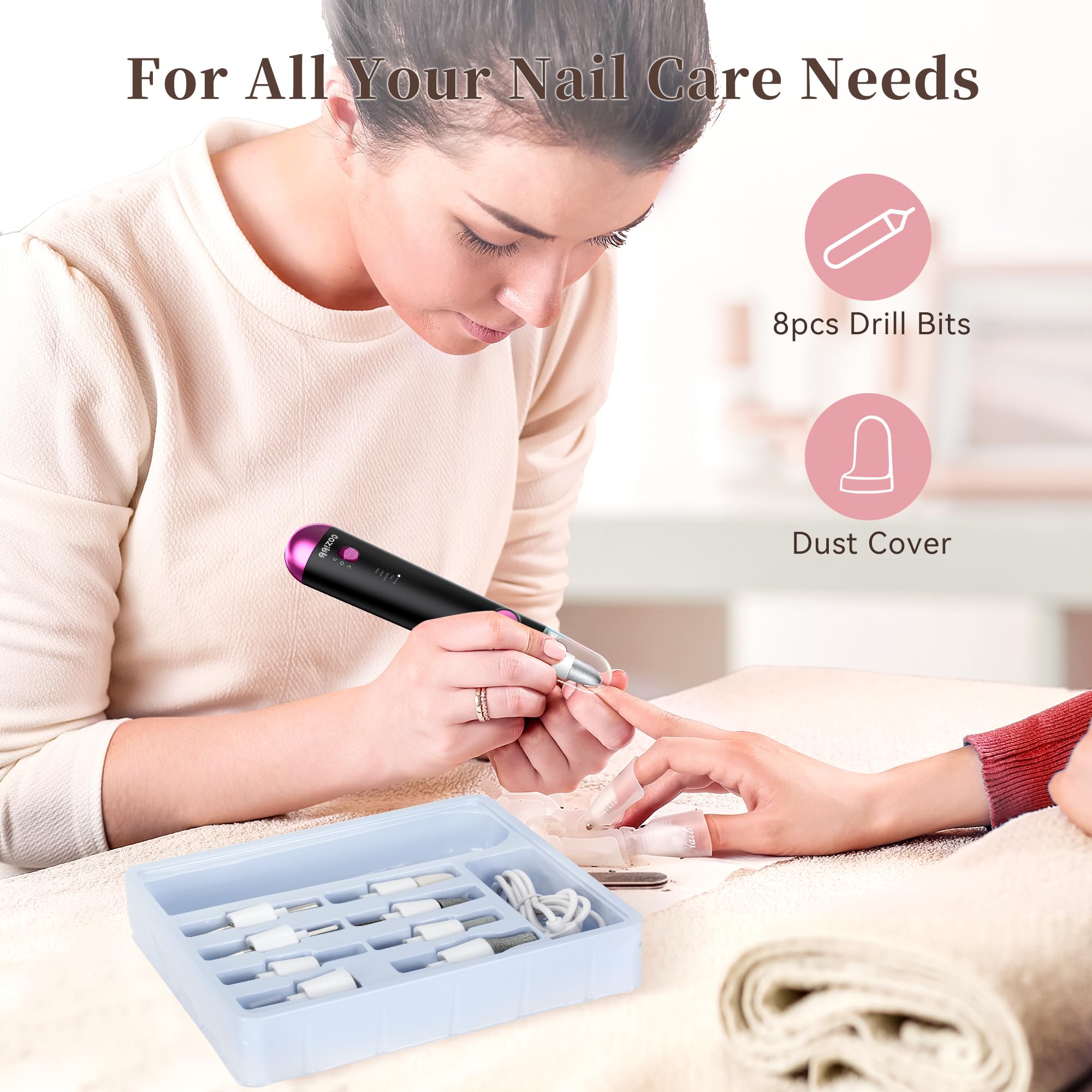 CoziBB ergonomic handle ensures comfortable control throughout sessions.