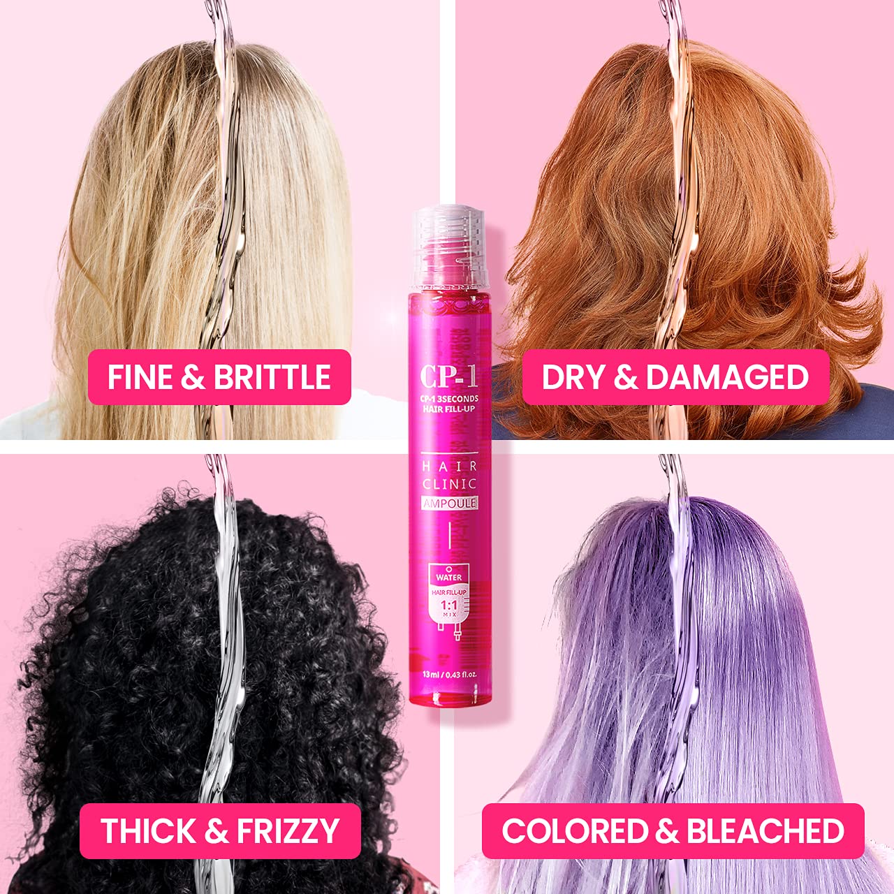 CP-1 keratin hair mask application demonstrates nourishing repair