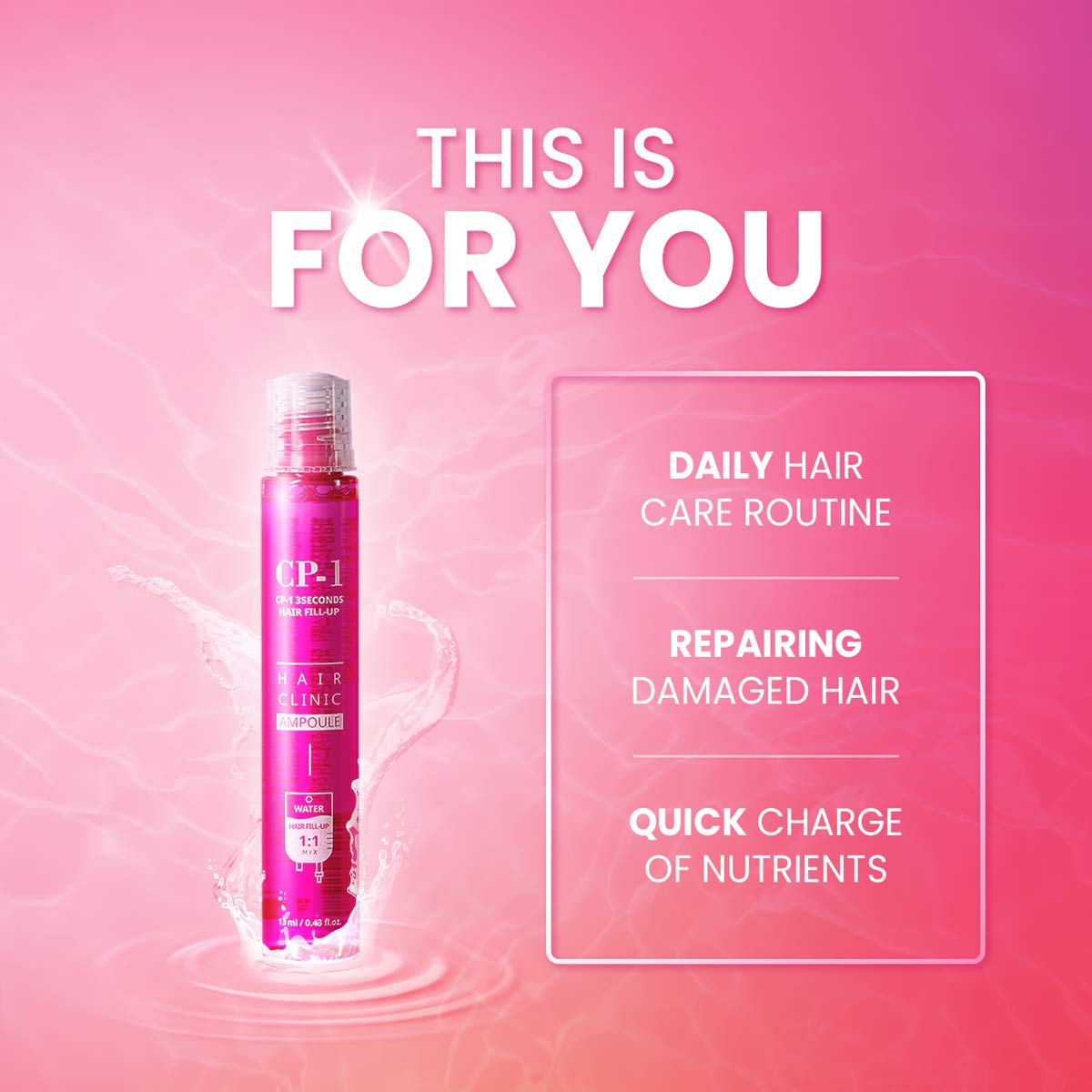 CP-1 self-care hair routine shown for easy at-home care