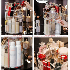 Cq acrylic adjustable trays skincare organizer keeps tall bottles organized and accessible