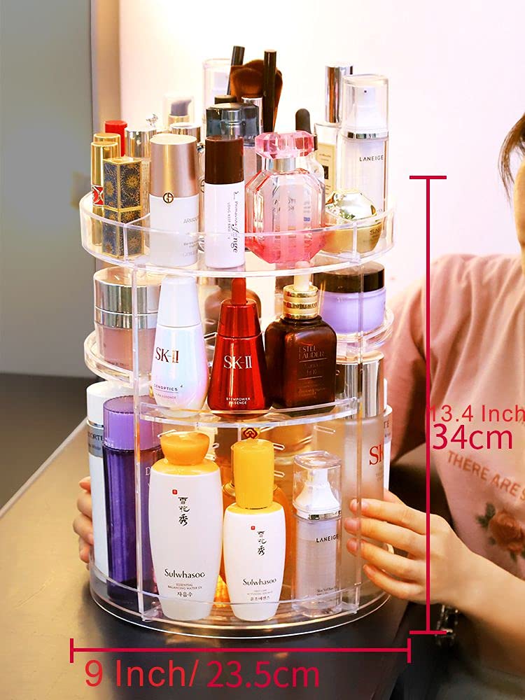 cq acrylic clear-countertop-dresser enhances visibility and organization
